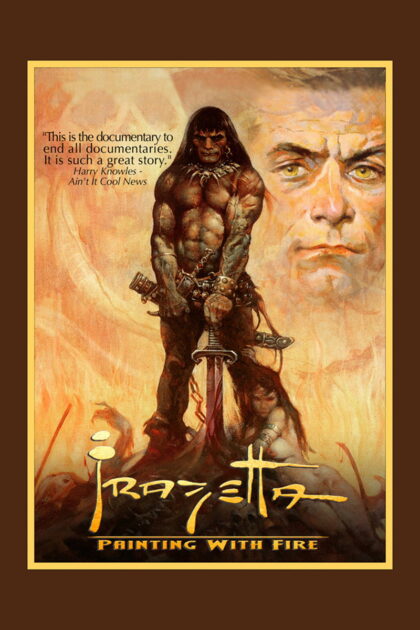 Frazetta Painting with Fire